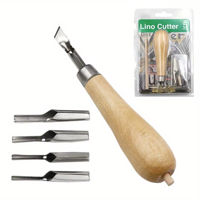 Lino Printing Block - 1 Set Printmaking Carving Tools Set
