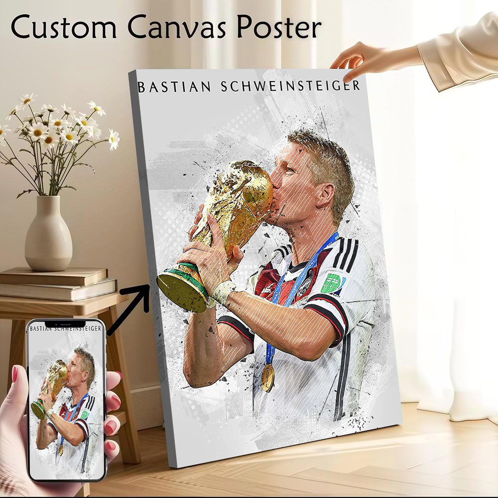 Art Craft Toys - Bastian Schweinsteiger Canvas Poster Customizable Pictures