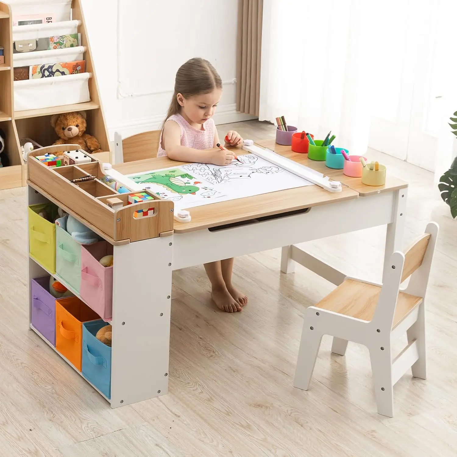 Art Craft Toddlers - Kids Art Table and Chair Set