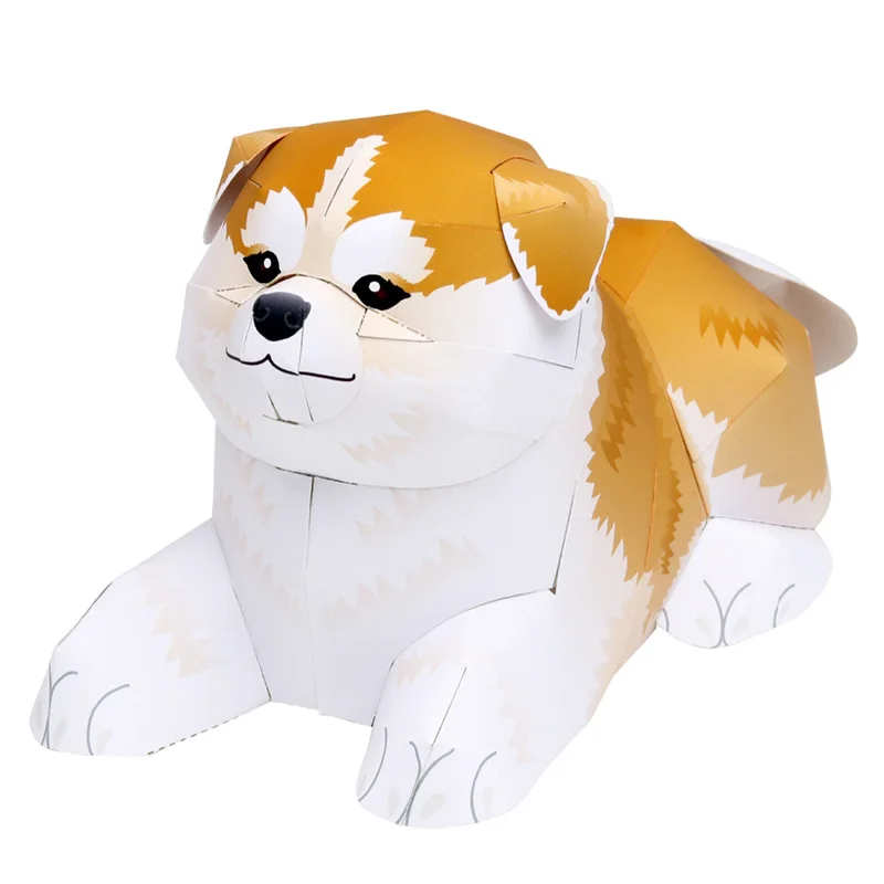 Art Craft Cardboard - Akita Shiba Inu Folding Handmade Origami