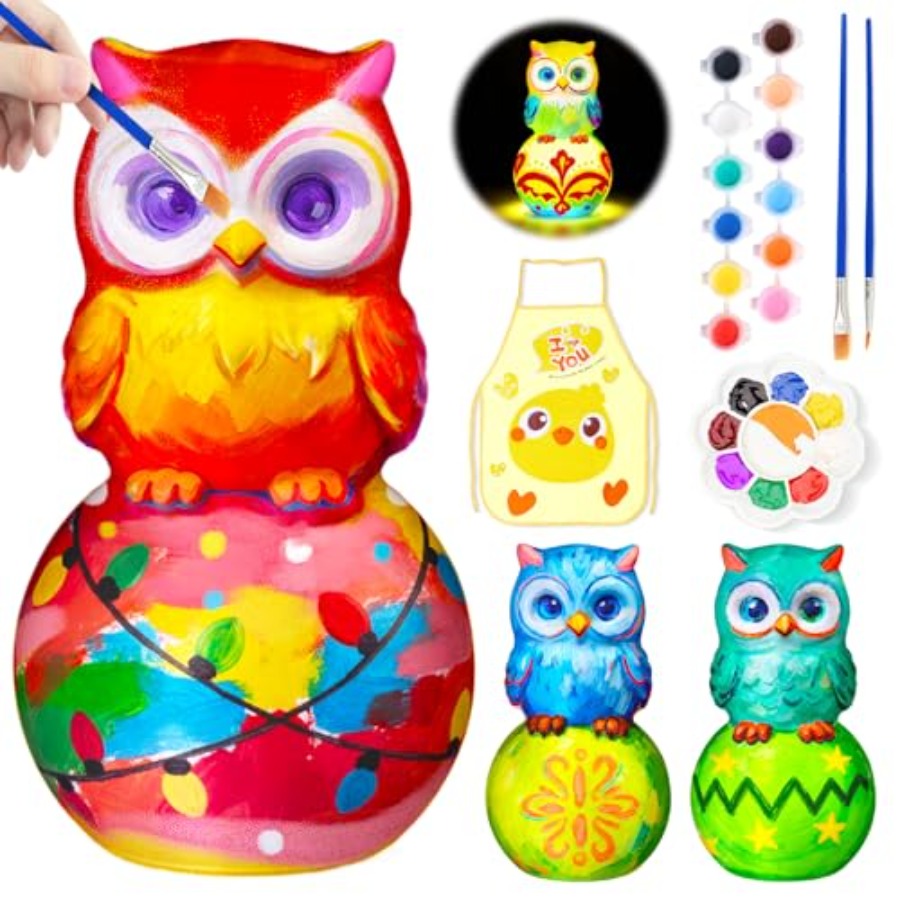 Art Craft Toys - Paint Your Own Lamp Kit, Arts