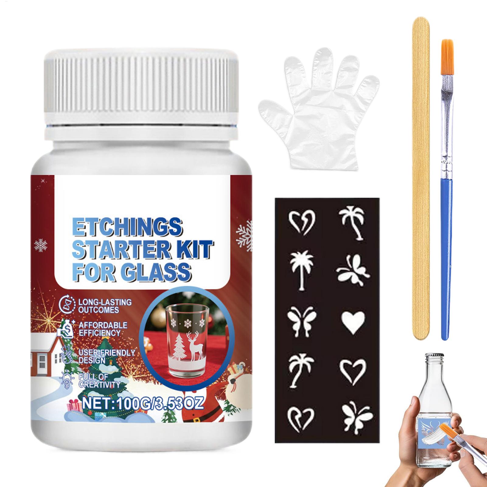 Art Craft And Design - Glass Etching Kit Glass Etch Start