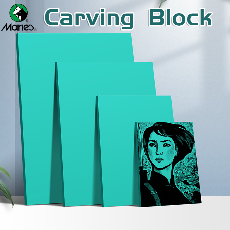 Lino Printing Block - Marei's 3pcs Soft Linoleum Carving Block,