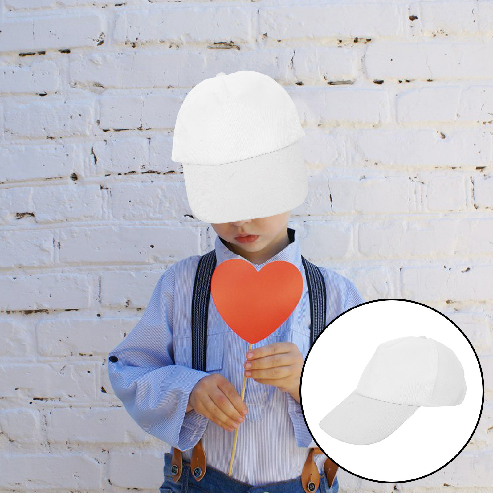 Art Craft Toddlers - 1Set Kids Baseball Hats Plain White