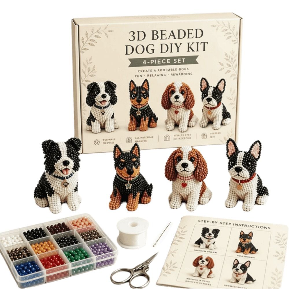 Tiny Beads 3D Beaded Animal Ki - Art Craft And Design review and price