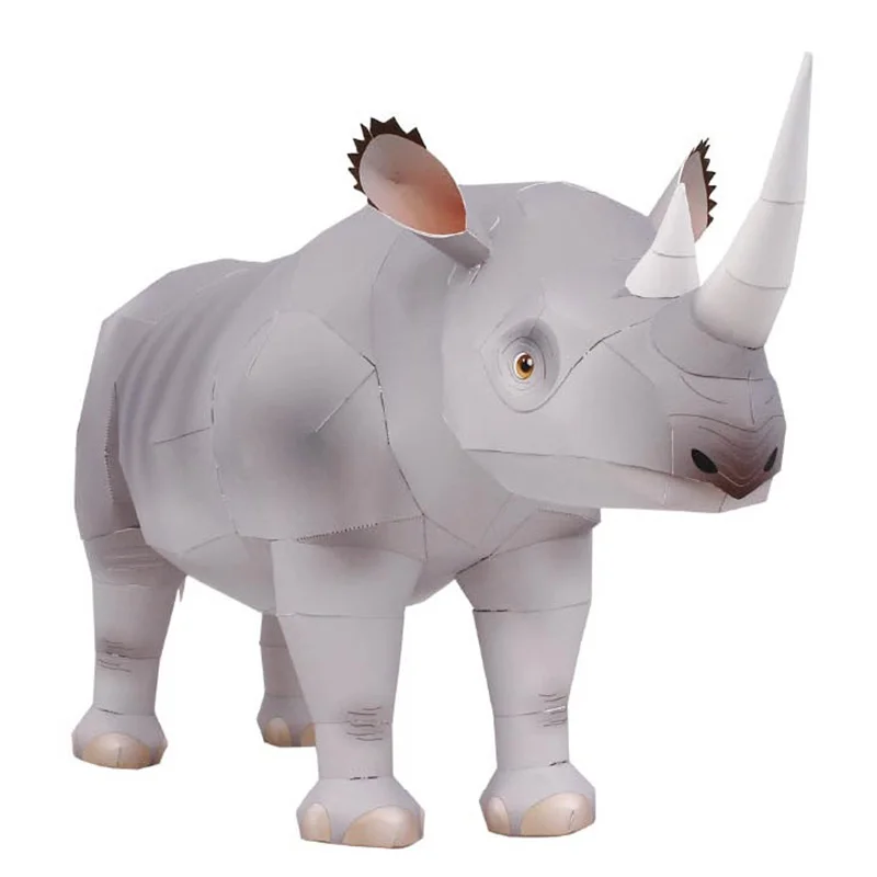Rhinoceros Hook-lipped Handmad - Art Craft Cardboard review and price