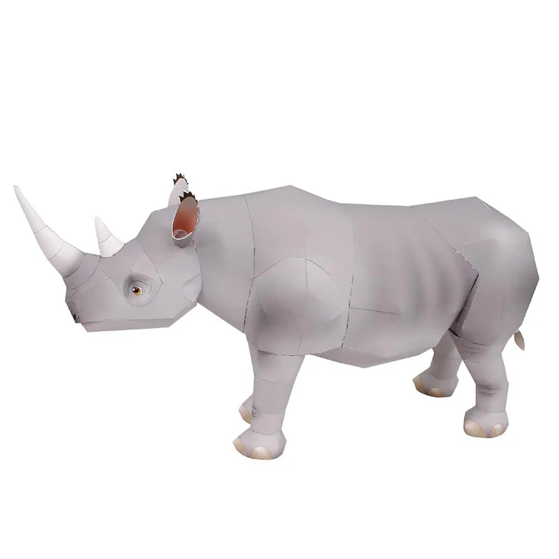 Rhinoceros Hook-lipped Handmad - Art Craft Cardboard review and price