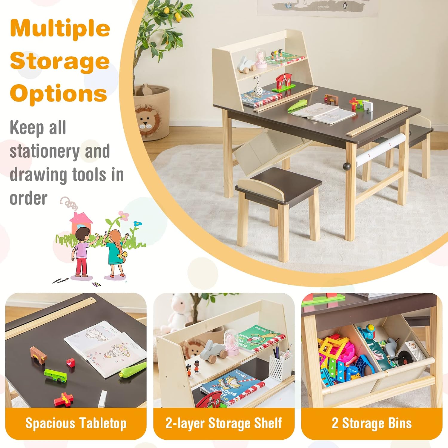 Kids Art Table and Chair Set,  - Art Craft Toddlers review and price
