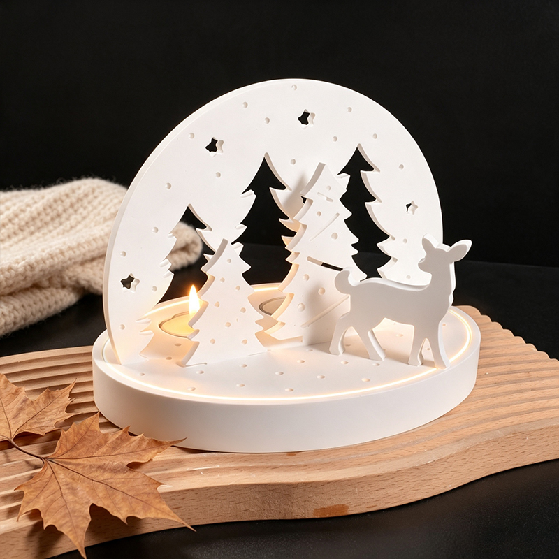 Christmas Elk Tealight Candle  - Art Craft Model review and price
