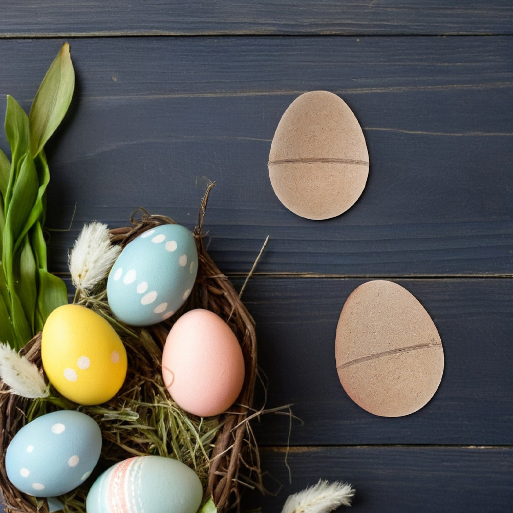 10Pcs Craft Paper Eggs DIY Bla - Art Craft Project review and price