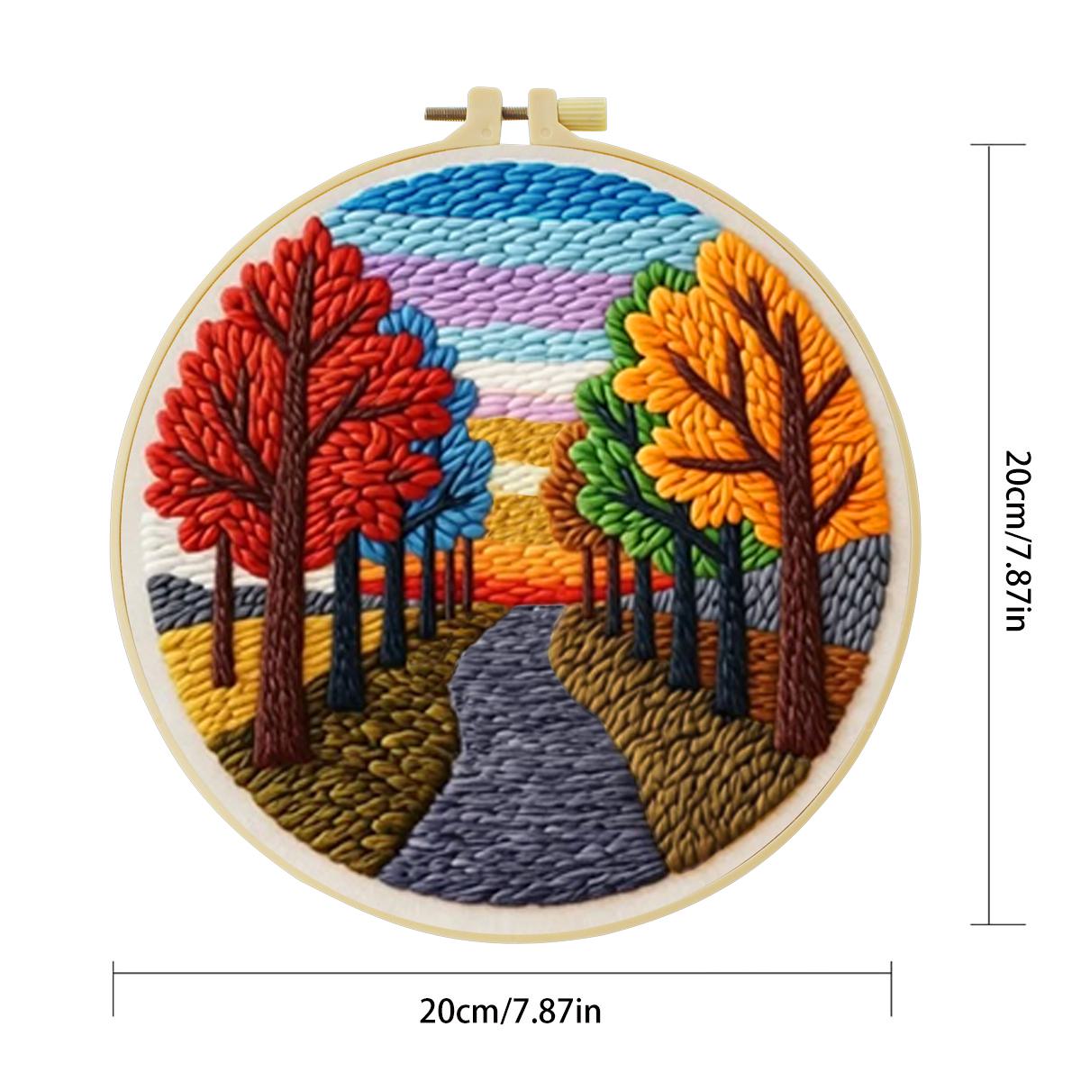 20X20CM/7.87inch Scenery Punch - Punch Needle Kit review and price