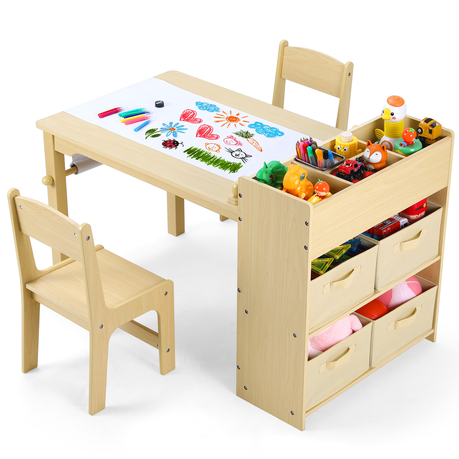 AOOU Kids Art Table and 2 Chai - Art Craft Toddlers review and price