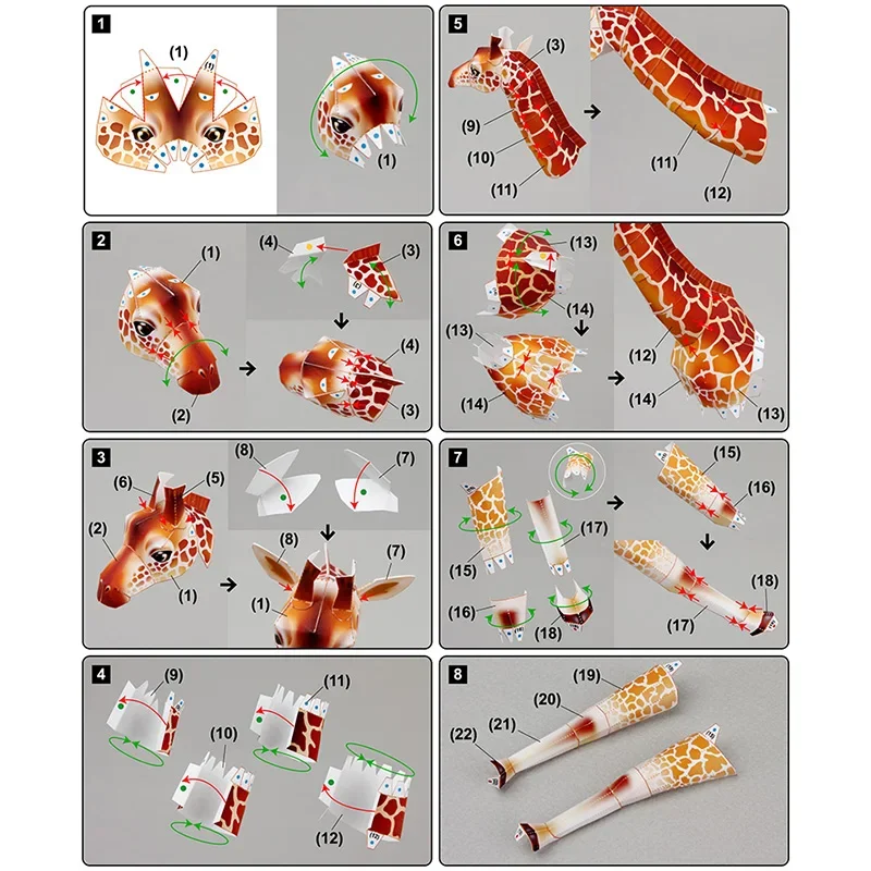 Giraffe Origami Art Folding Mi - Art Craft Cardboard review and price