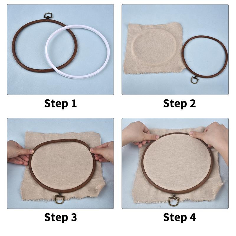 Sewing Tool Round Oval Wooden  - Embroidery Hoop Kit review and price