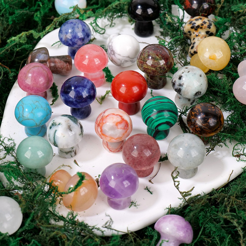 Natural Crystal Mushroom Gemst - Art And Craft Jungle review and price