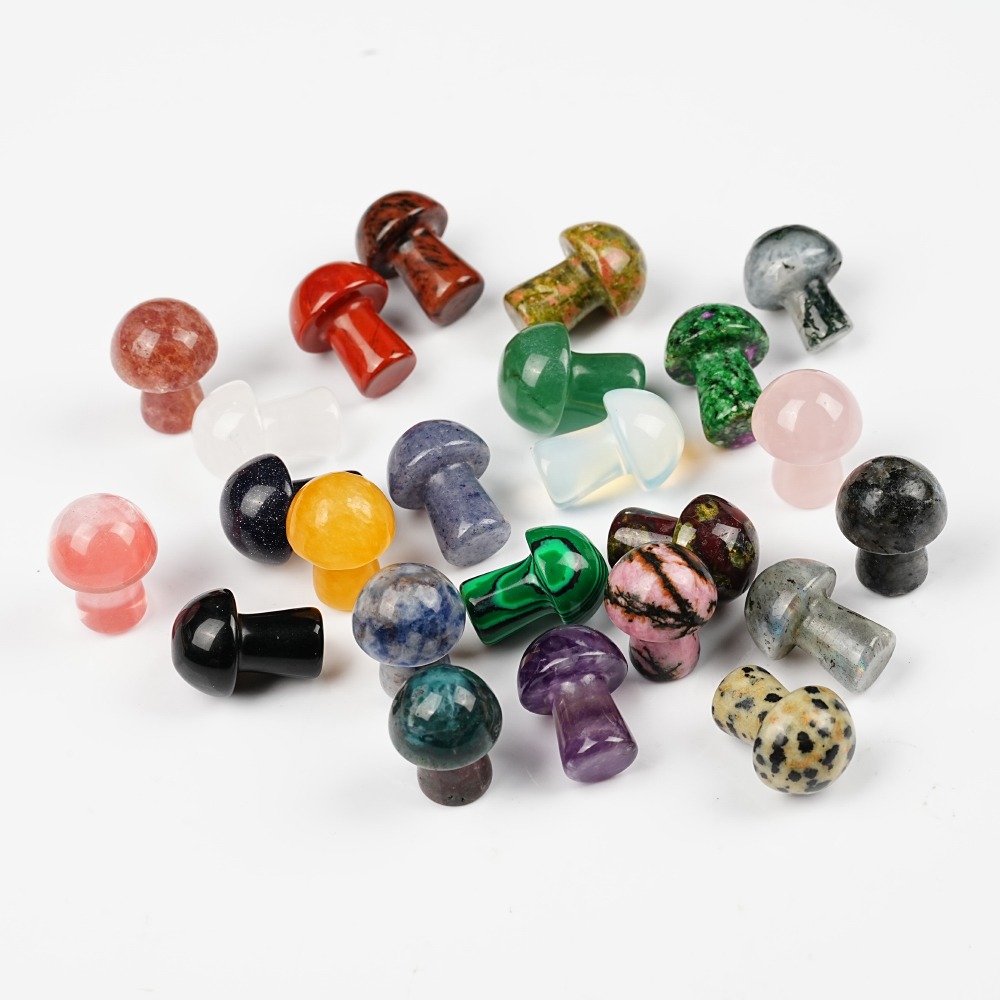 Natural Crystal Mushroom Gemst - Art And Craft Jungle review and price