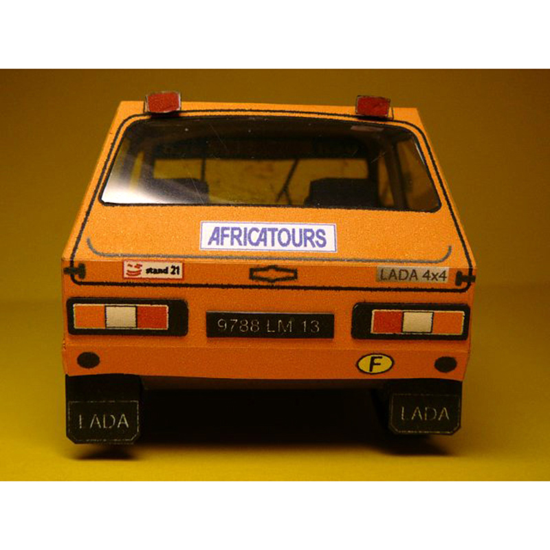 LADA NIVA 1985 1:32 Dakar Rall - Art Craft Cardboard review and price