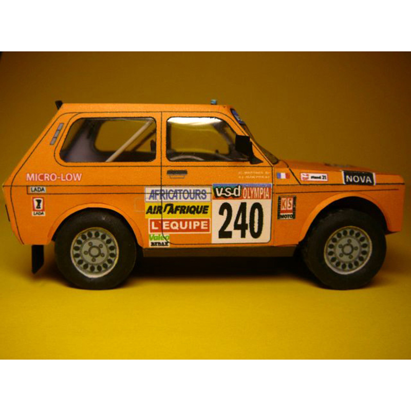 LADA NIVA 1985 1:32 Dakar Rall - Art Craft Cardboard review and price