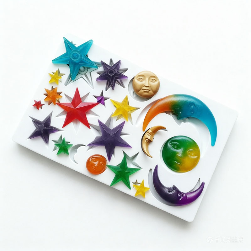 Sun Face Moon Stars Polymer Cl - Art Craft Model review and price