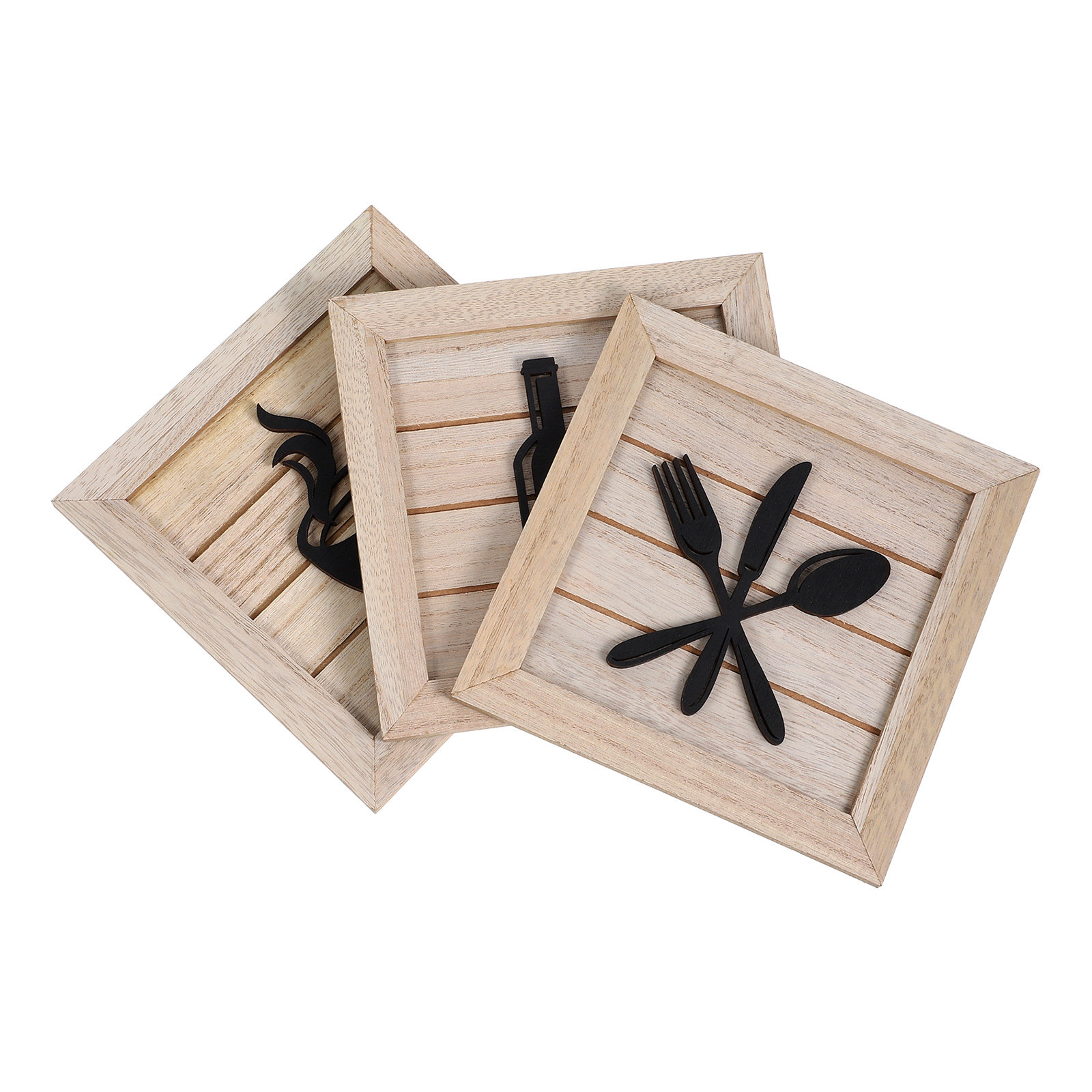 3Pcs Kitchen Fork Knife Wall H - Art Craft Restaurant review and price