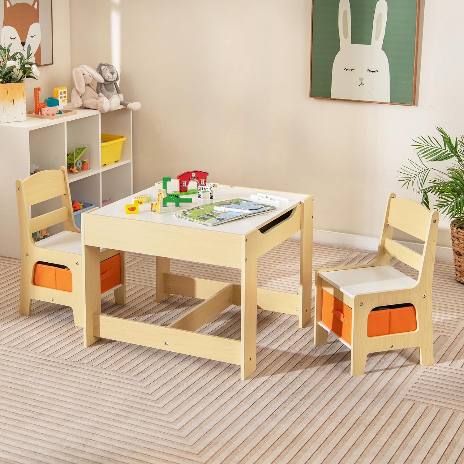 Kids Table and Chair Set, 3 in - Art Craft Toddlers review and price