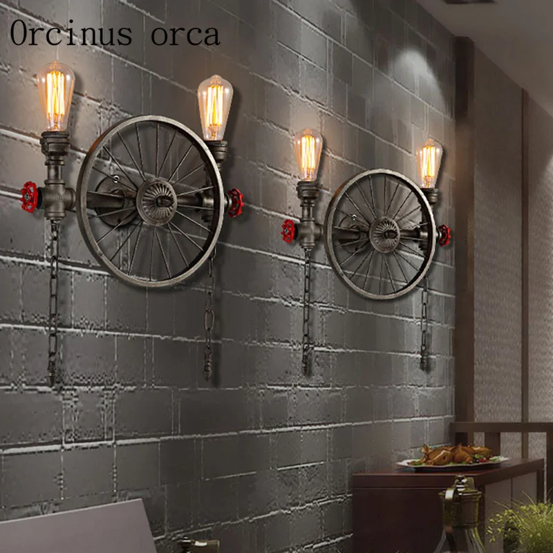 Water pipe wall lamp, American - Art Craft Restaurant review and price