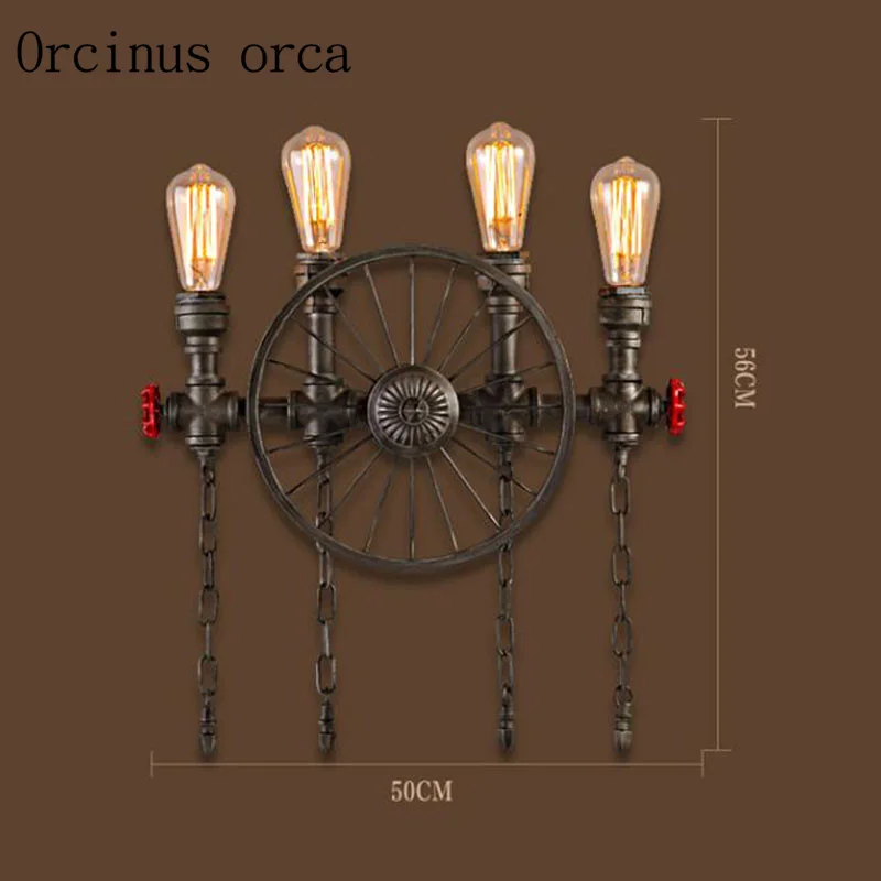 Water pipe wall lamp, American - Art Craft Restaurant review and price