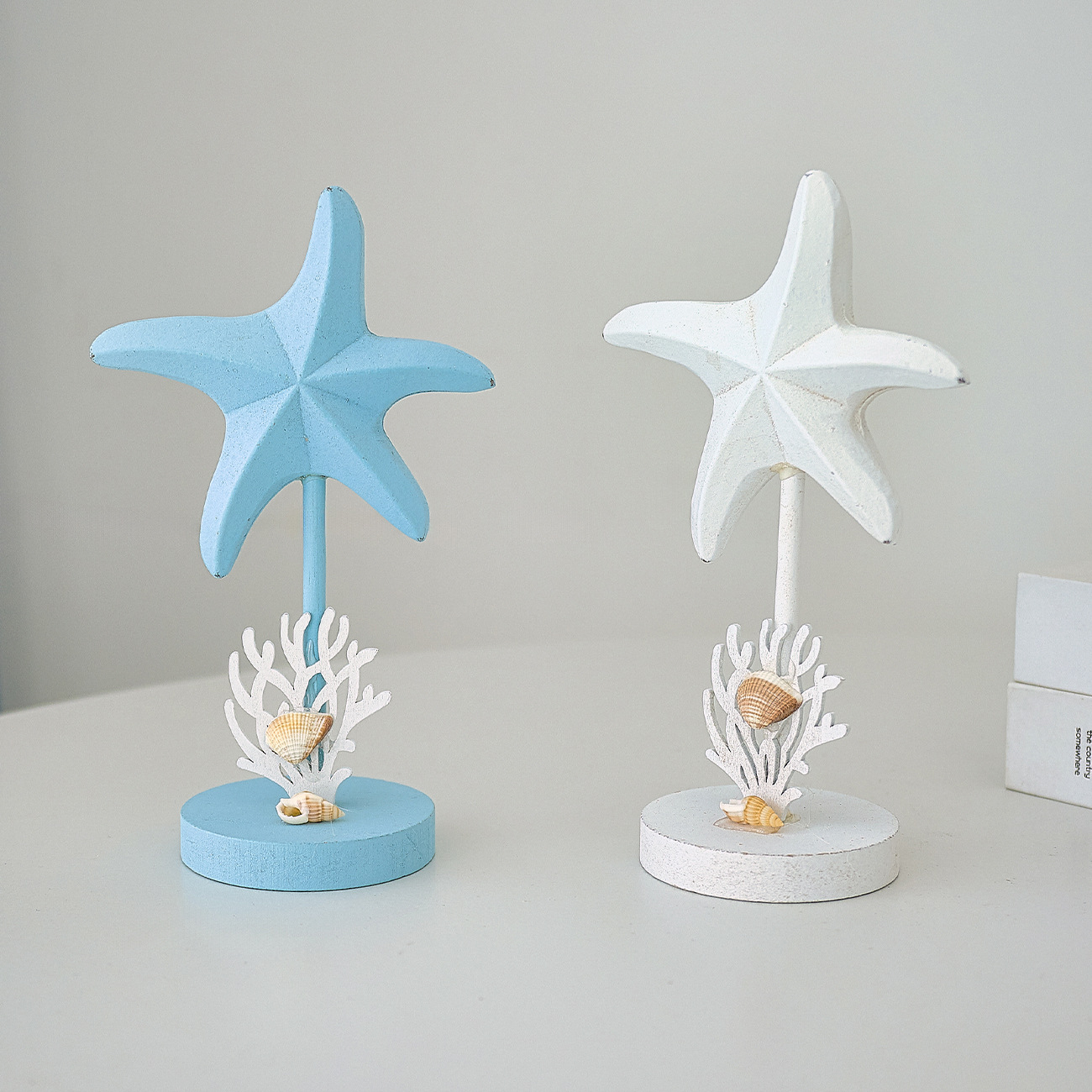 3Pcs Ocean Style Wooden Starfi - Art Craft Restaurant review and price