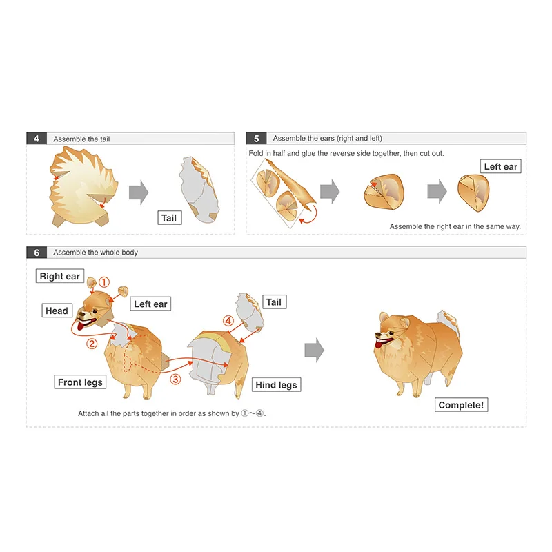 Pomeranian Dog Folding Origami - Art Craft Cardboard review and price