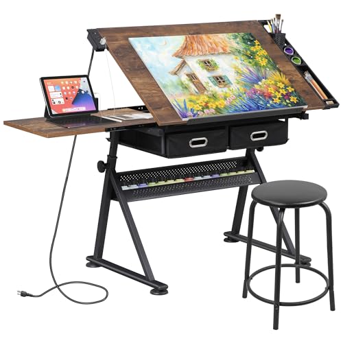 Adjustable Drafting Table with - Art Craft Table review and price