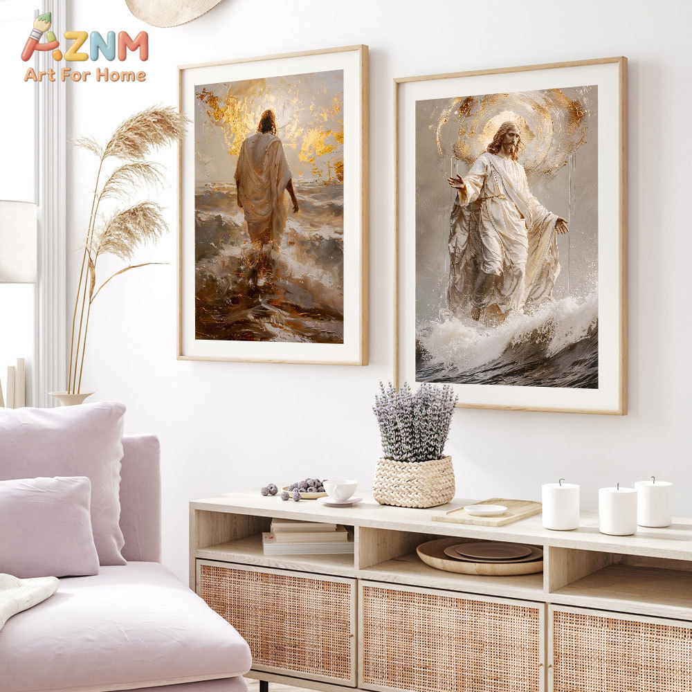 AZNM Jesus Christ Canvas Print - Art Craft Toys review and price