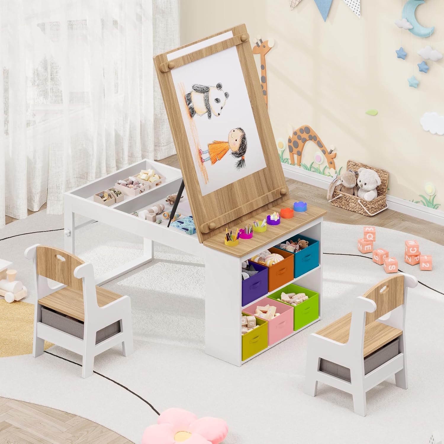 Kids Art Table and Chairs, Tod - Art Craft Toddlers review and price