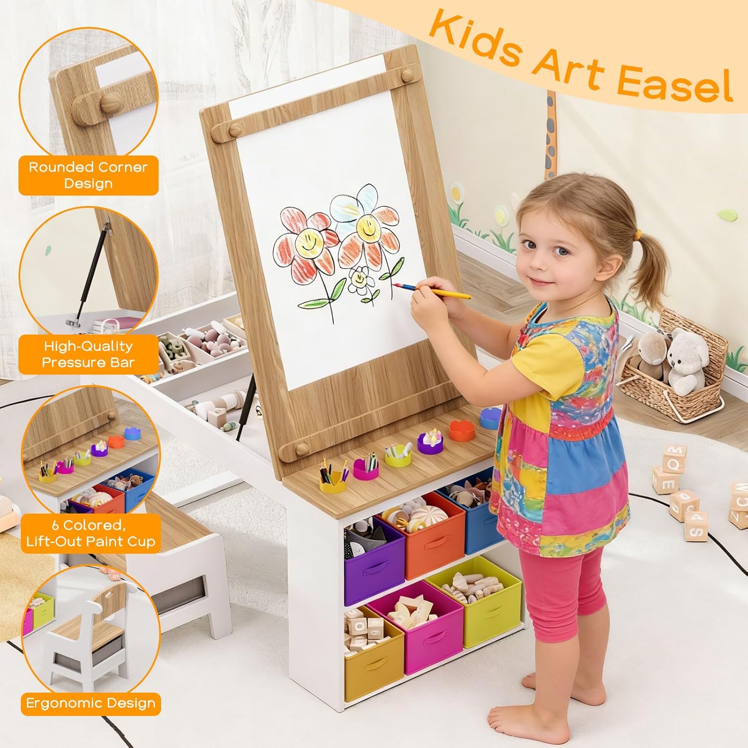 Kids Art Table and Chairs, Tod - Art Craft Toddlers review and price
