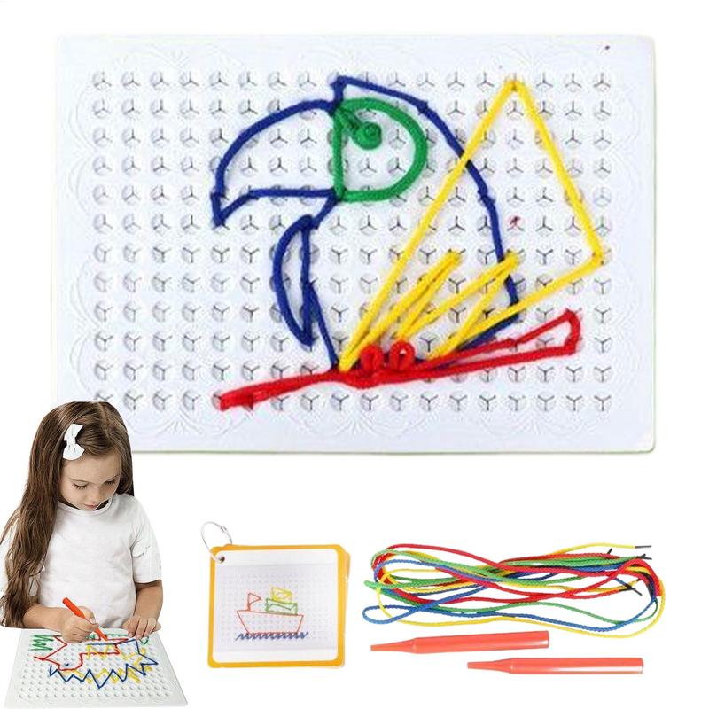 Thread Board For Kids Colorful - Art Craft Toddlers review and price