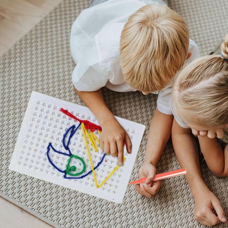Thread Board For Kids Colorful - Art Craft Toddlers review and price
