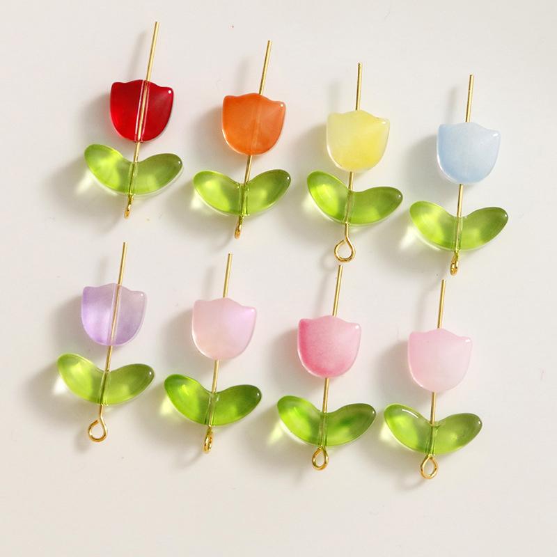 Lampwork  Flower Beads 30Pcs M - Art Craft Project review and price