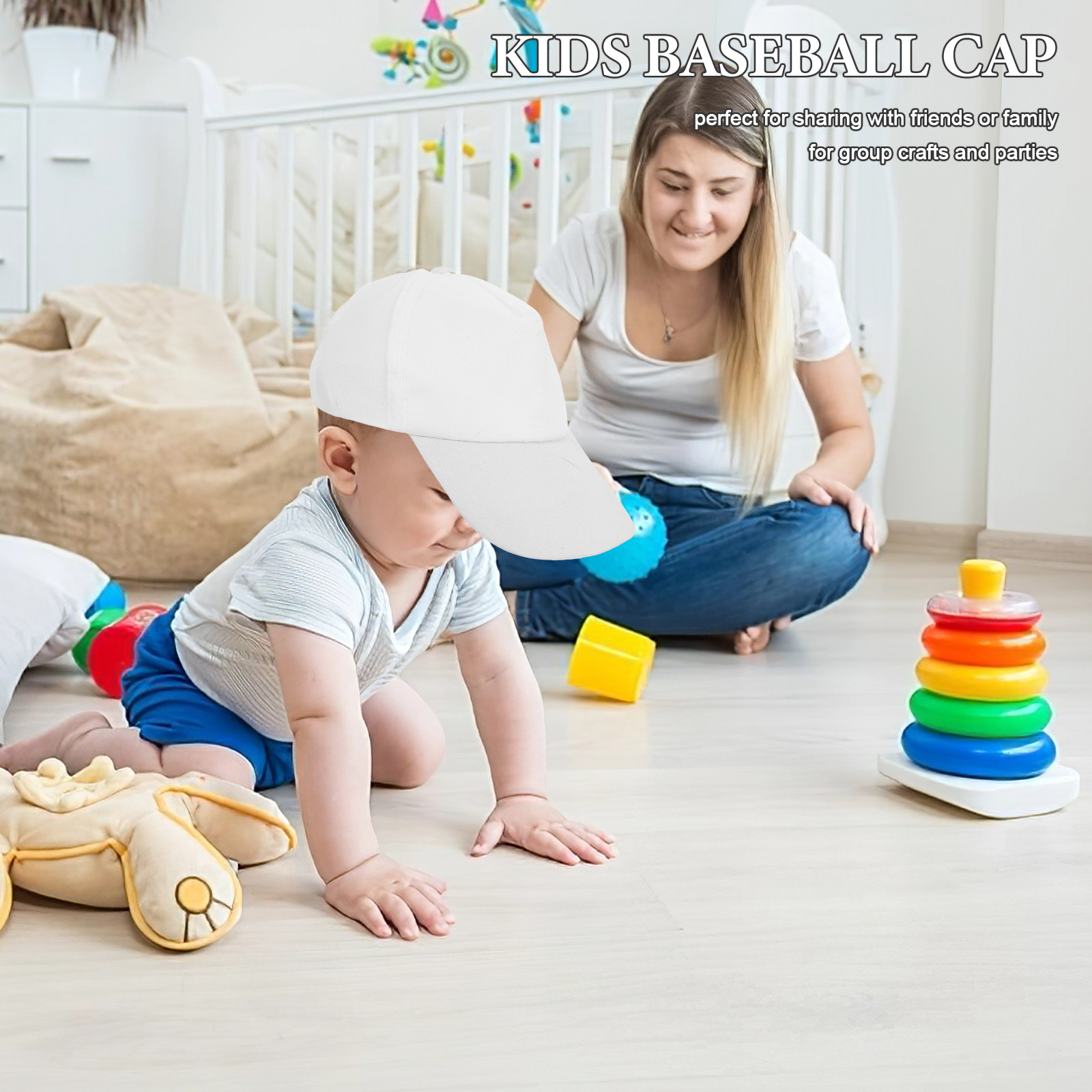 1Set Kids Baseball Hats Plain  - Art Craft Toddlers review and price