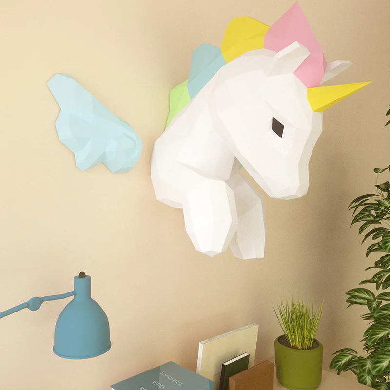 Rainbow Unicorn Animal Wall De - Art Craft Cardboard review and price