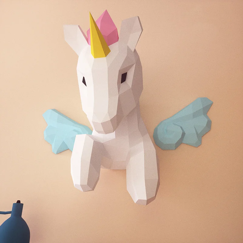 Rainbow Unicorn Animal Wall De - Art Craft Cardboard review and price
