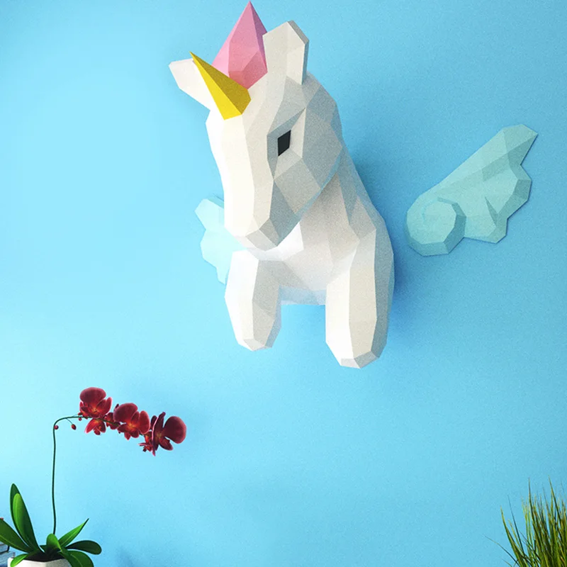 Rainbow Unicorn Animal Wall De - Art Craft Cardboard review and price
