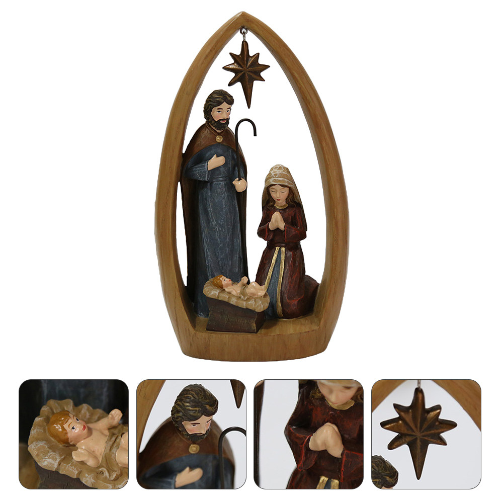 1Pcs Nativity Scene Christian  - Art Craft Restaurant review and price
