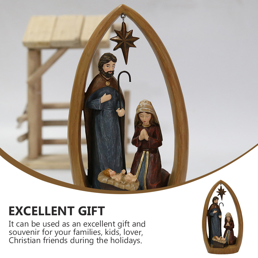 1Pcs Nativity Scene Christian  - Art Craft Restaurant review and price