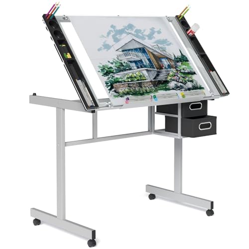 Adjustable Drafting Table with - Art Craft Table review and price