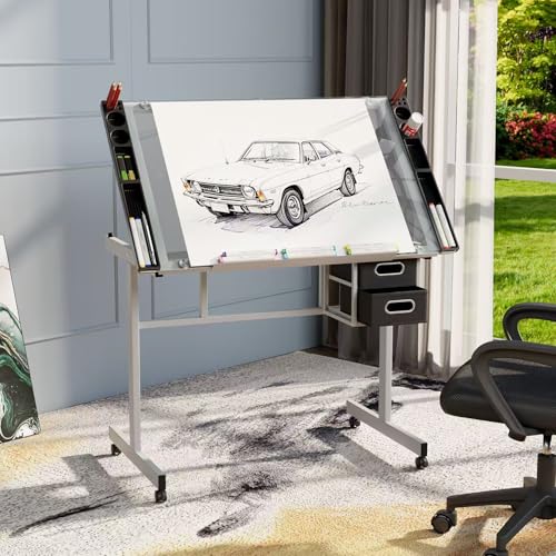 Adjustable Drafting Table with - Art Craft Table review and price