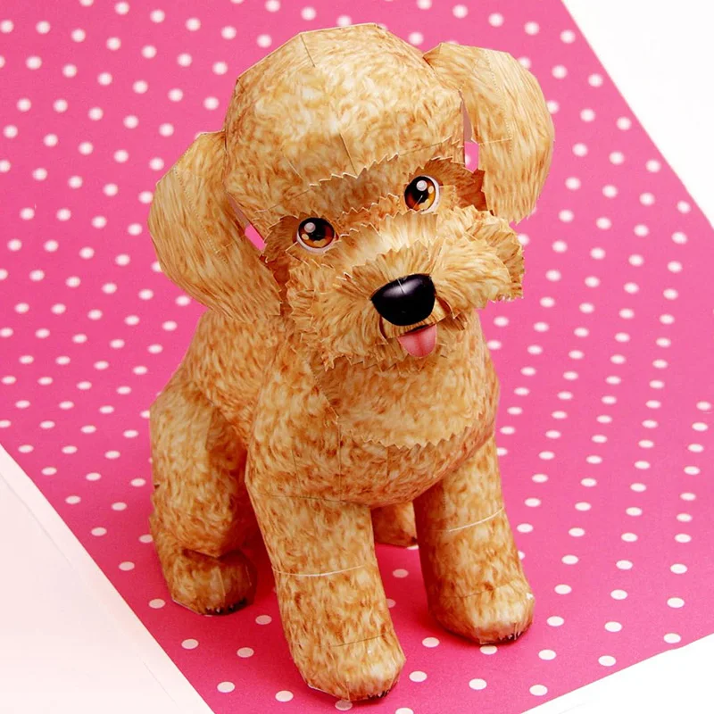 Toy Poodle Dog Folding Origami - Art Craft Cardboard review and price