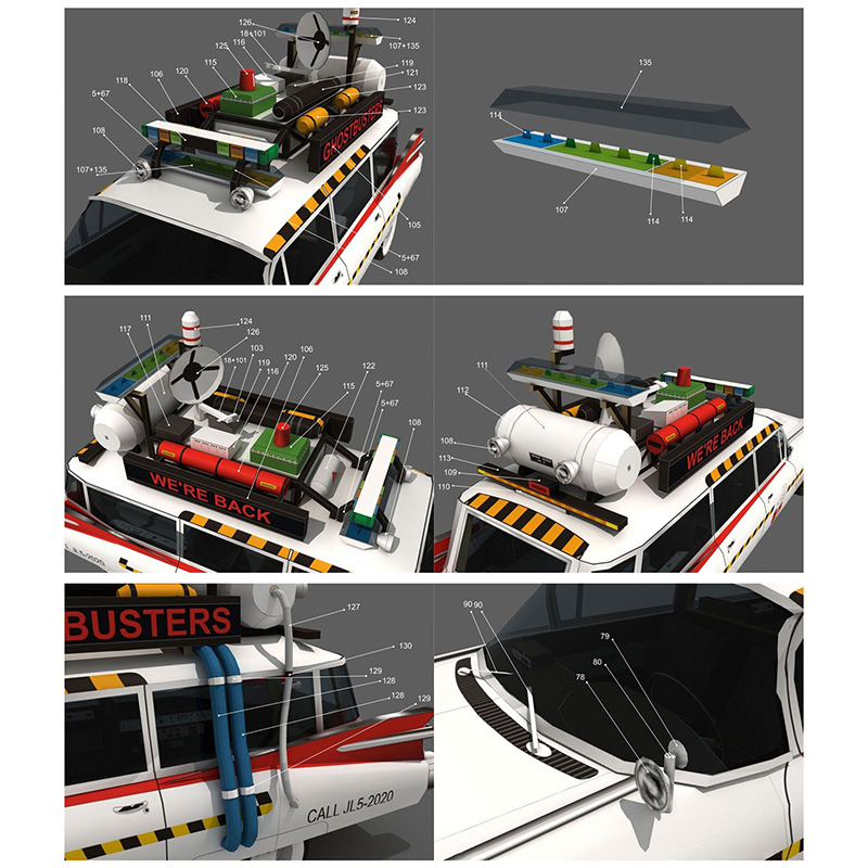 Ghostbusters Car Ecto-1A 1:20  - Art Craft Cardboard review and price