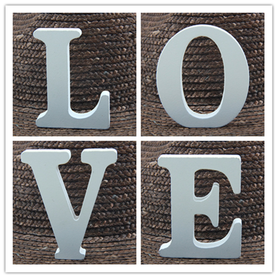 1pc 8CM White Wooden Letter En - Art Craft And Design review and price