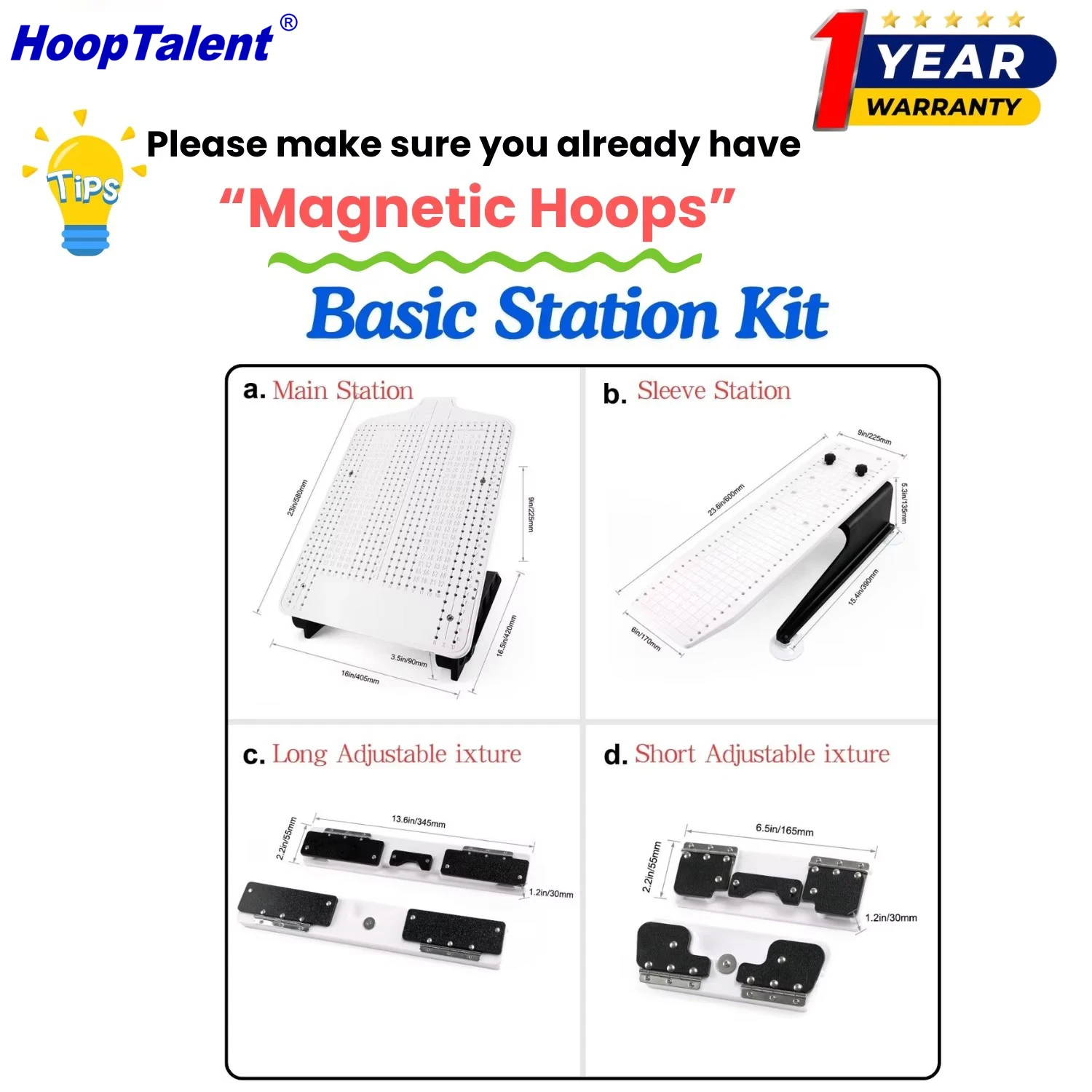 Hooping Station Kit for Ricoma - Embroidery Hoop Kit review and price