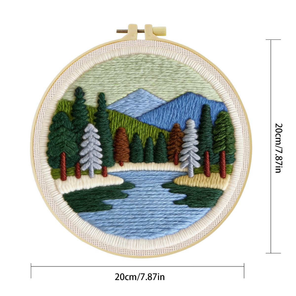 20X20CM/7.87inch Scenery Punch - Punch Needle Kit review and price