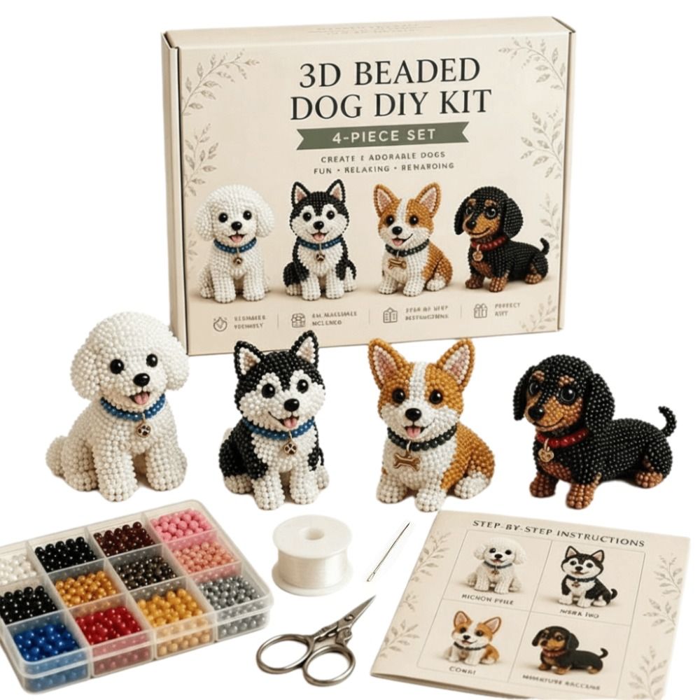 Tiny Beads 3D Beaded Animal Ki - Art Craft And Design review and price